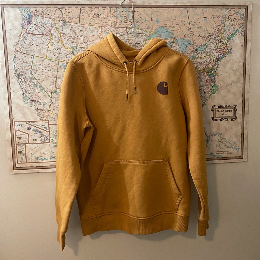 Tan Carhartt hoodie size small